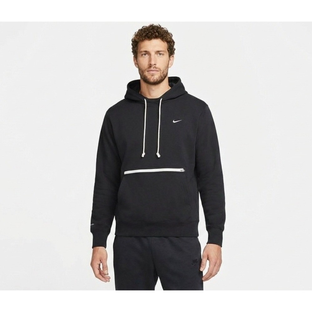 Nike NBA Authentics Standard Issue Hoodie Mens M Tall Black Pullover Sweatshirt